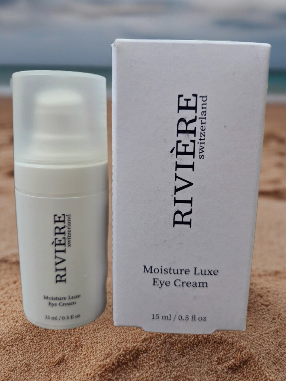 New Rivière Moisture Luxe Eye Cream made in Switzerland